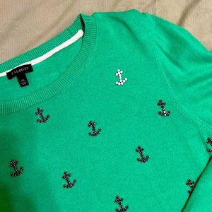 Talbots textured Anchor sweater